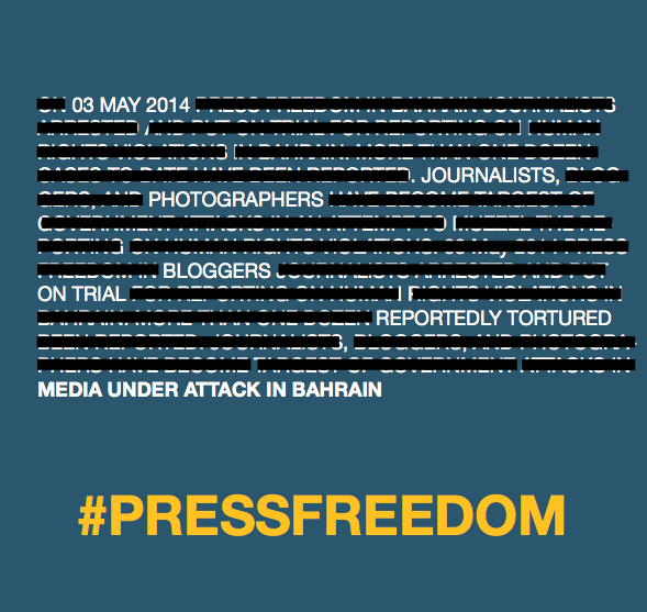 Bahrain: Report on World Press Freedom Day